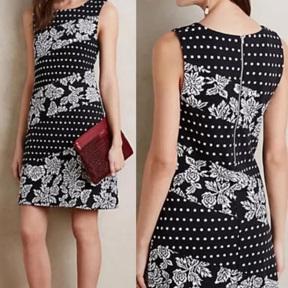 Anthropologie Maeve Effemy Dress Floral Jacquard Size Medium Sleeveless Bohemian - Picture 2 of 13